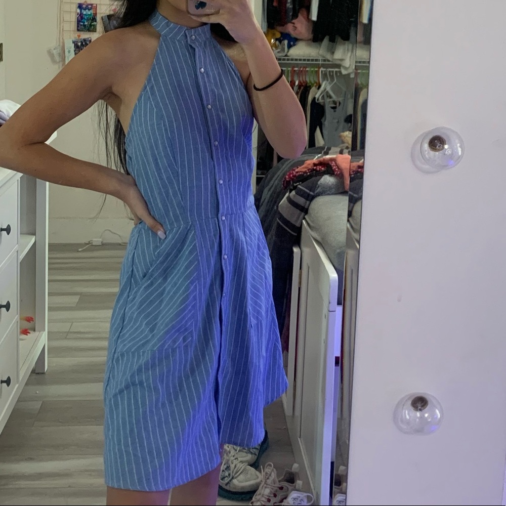 Charlotte Russe Backless Halter Dress